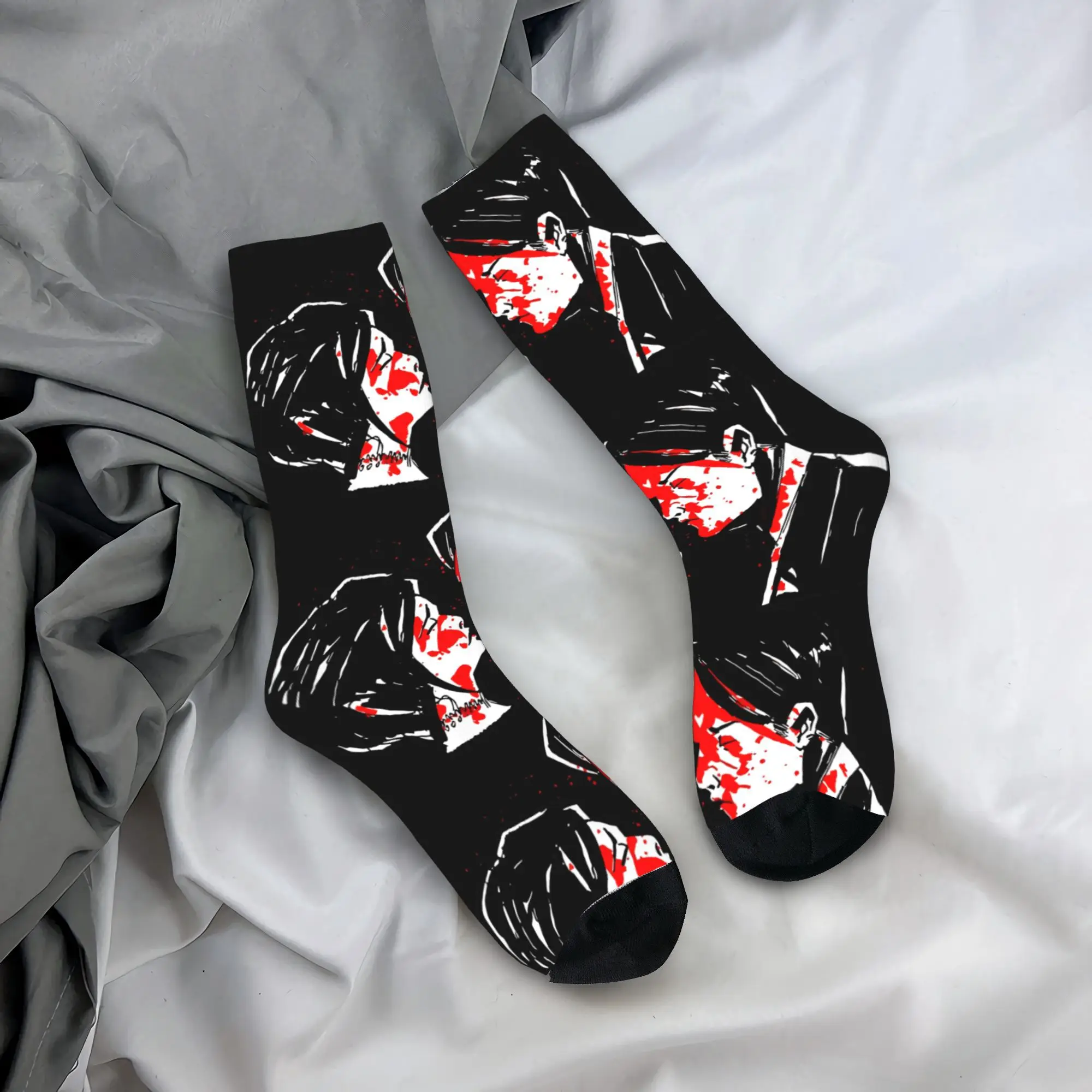 My Chemical Romance Socks MCR Retro Stockings Winter Anti Bacterial Unisex Men Socks Soft Graphic Running Socks