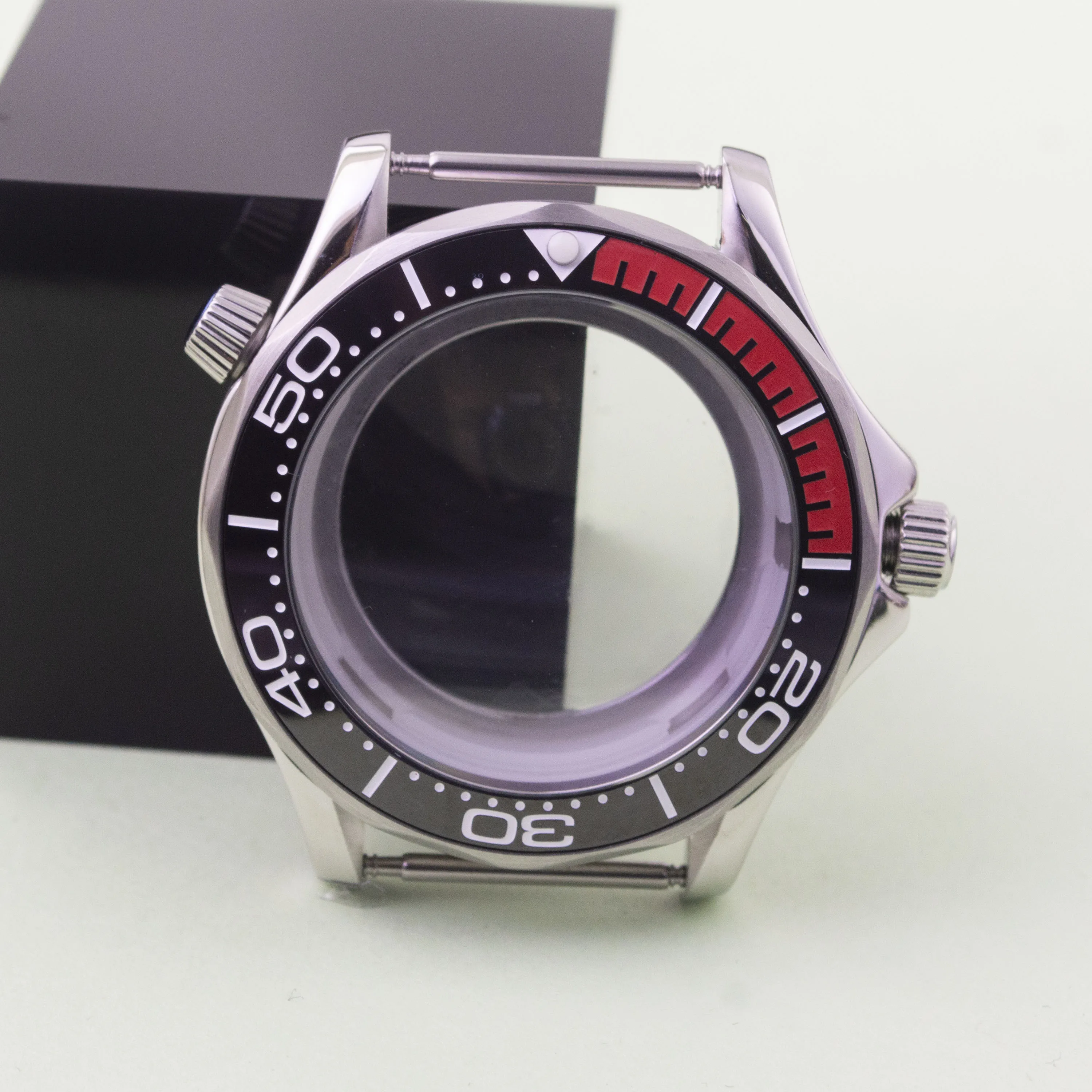 NH35 Watchcase for Seamaster 300 Case 41mm 316L Stainless Steel 10bar Waterproof fit NH35 NH36 Movement NH35 Watch Case