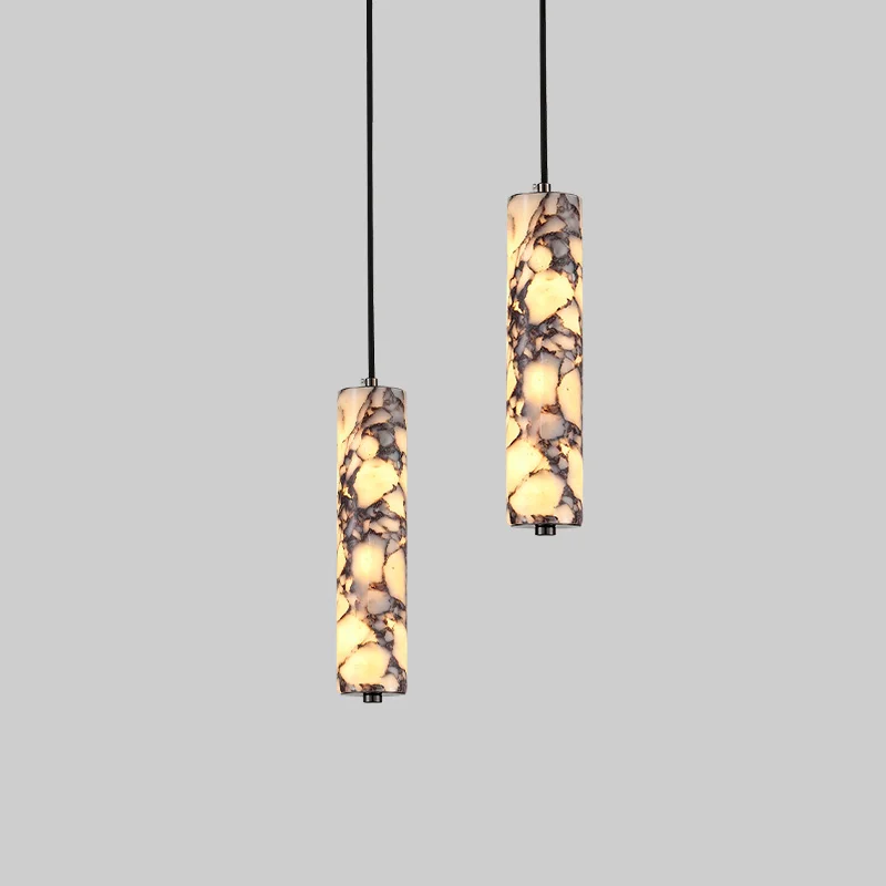 cylinder-natural-marble-pendant-light-led-12w-warm-aluminum-adjustable-height-for-kitchen-island-bedside-bar