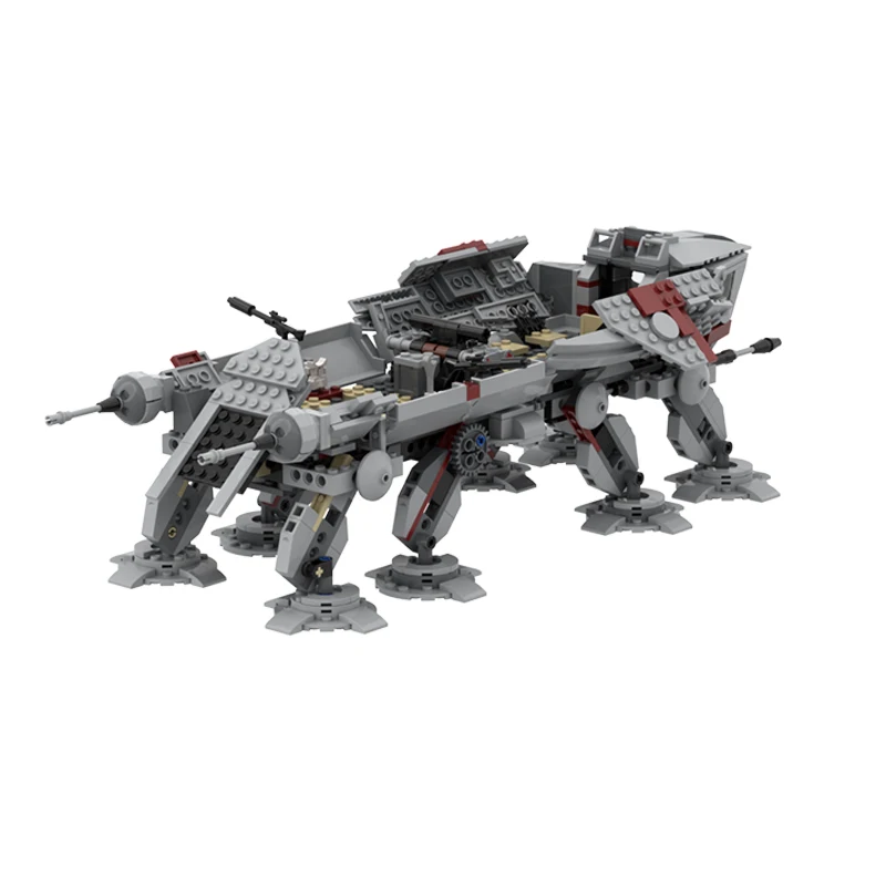 MOC Building Blocks AT-OT Walker Big Space Troop Carrier Modified from 75337 AT-TE Walker Spacefighter DIY Brick Model Toys Gift