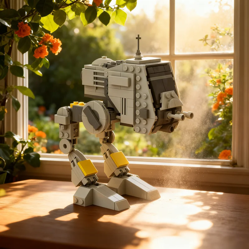 

278 деталей MOC AT PT Walker Star Battle: Набор строительных блоков для творчества, коллекционный декор, подарок для детей и взрослых, для дома и офиса