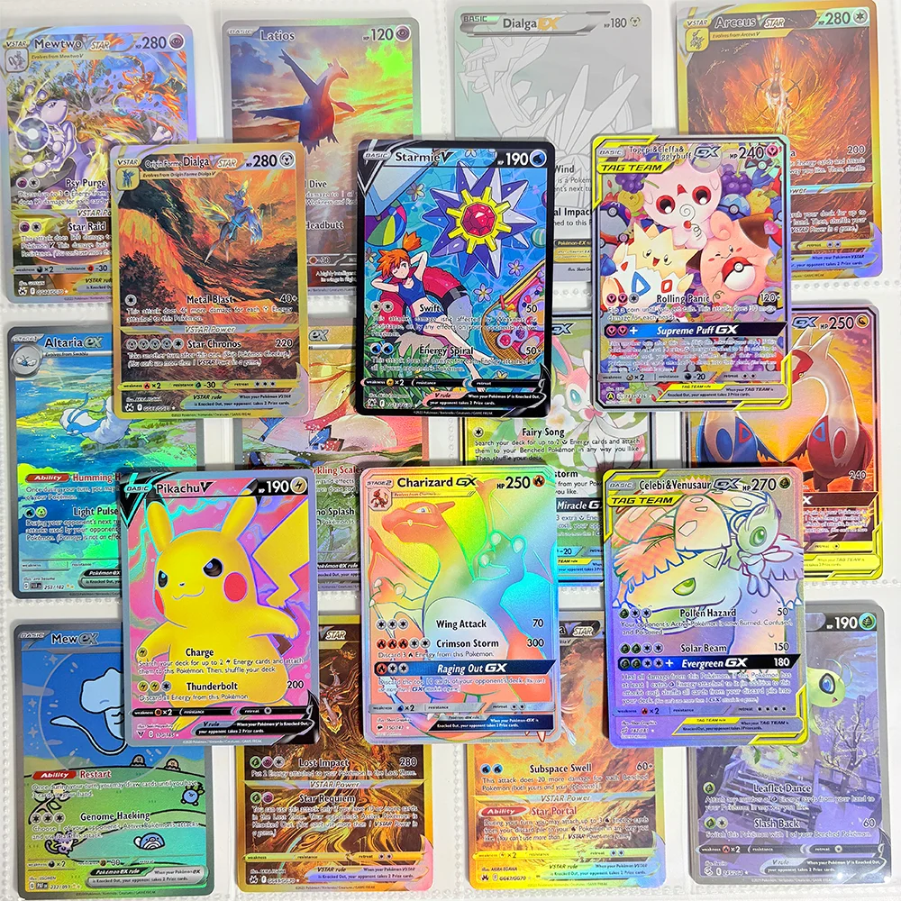 PROXY PTCG Single Classic Flashcard Holo - Health Points: 280 Umbreon Sylveon Mewtwo Celebi Latios Mew English Version