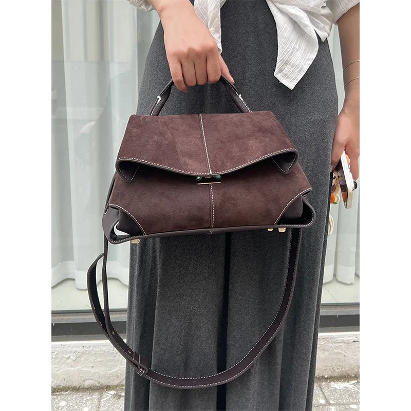 Luxus Marke Schulter Tasche Französisch Elegante Leder Handtasche Neue Matt Große-kapazität Pendler Tasche Nische Design Kreative Frauen Tasche – Detail 7