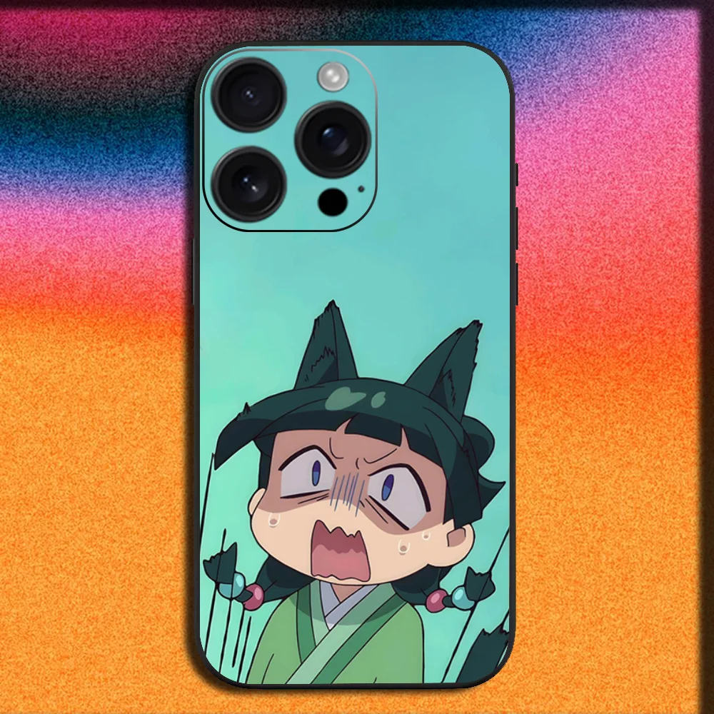 The Apothecary D-Diaries Maomao Phone Case For iPhone 16,15,14,13,12,11,Pro,XS,Max,XR,Plus,SE,Mini Soft Black Cover - Image 3