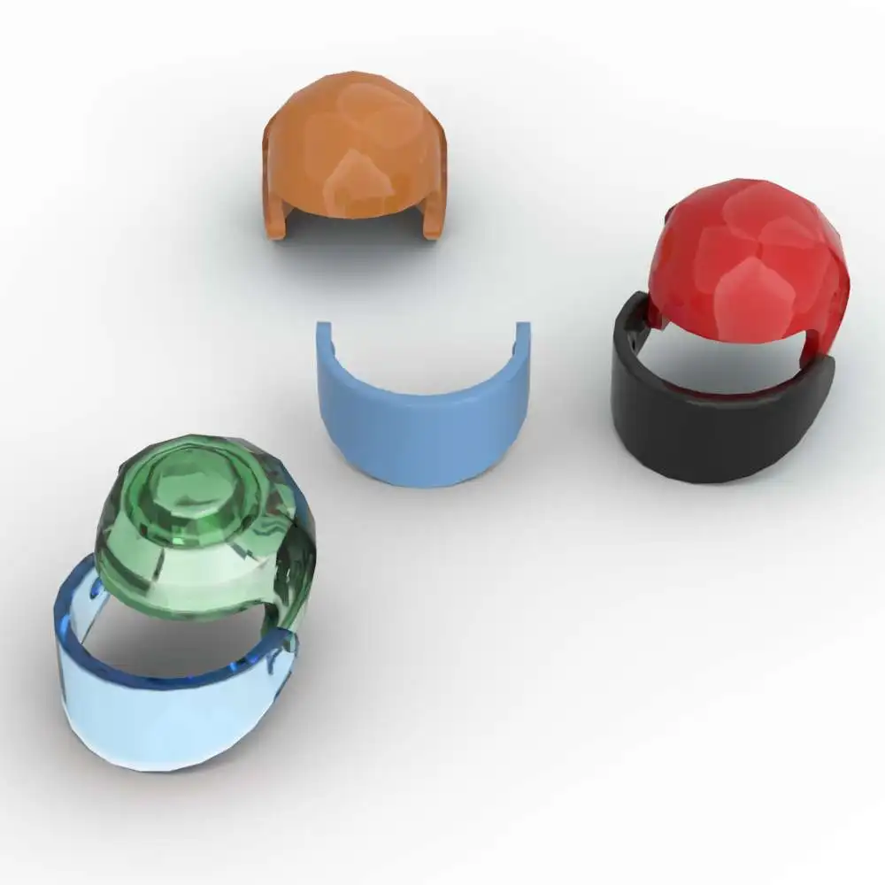 

MOC 10 шт. 93560 часть авиатор сшивка сменные кирпичи 2447 головные уборы пилот мотоциклетный шлем строительные блоки игрушки подарки