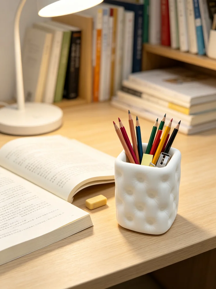 Stationery Office And School Supply Stores - Kapitone Püsküllü Kanepe Tarzı Masaüstü Saklama
