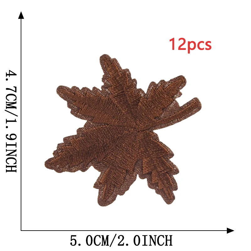 12 stücke Eisen Auf Patches Für Kleidung Maple Leaf Lot Groß Gestickte Nähen Mix Pack Parches Termoadhesivos Ropa Mochila Applique Diy – Detail 7