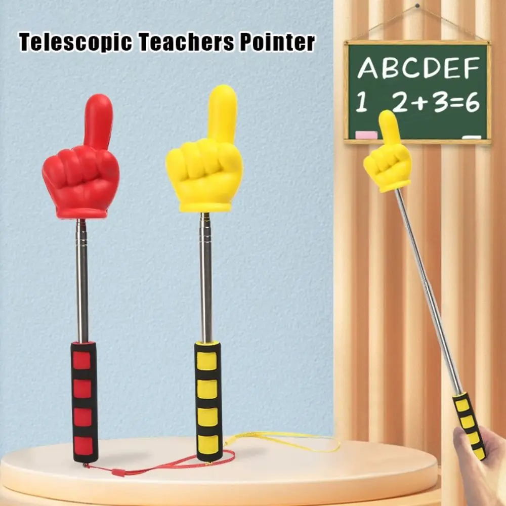 

Stainless Steel Finger Reading Sticks Telescopic Rod Finger Design Whiteboard Hand Pointer Educational Learning Toys Teachers