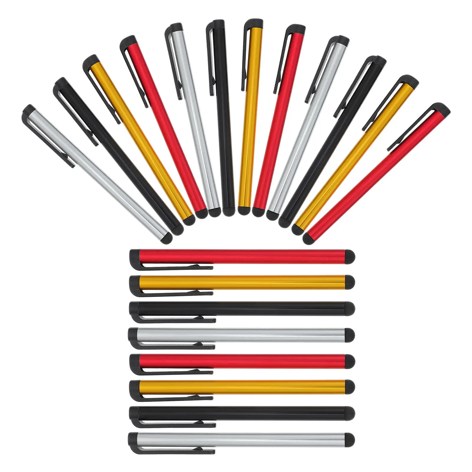 

20Pcs Capacitive Stylus Pen Set for Phones Tablets Soft Tip Stylus Prevents Fingerprints High Precision Writing Tool