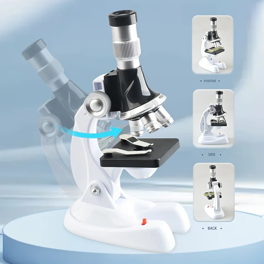 Microscope STEM Science Expriment Kit Adjustable Angle Educational Biological Observation Toy for Children view 6