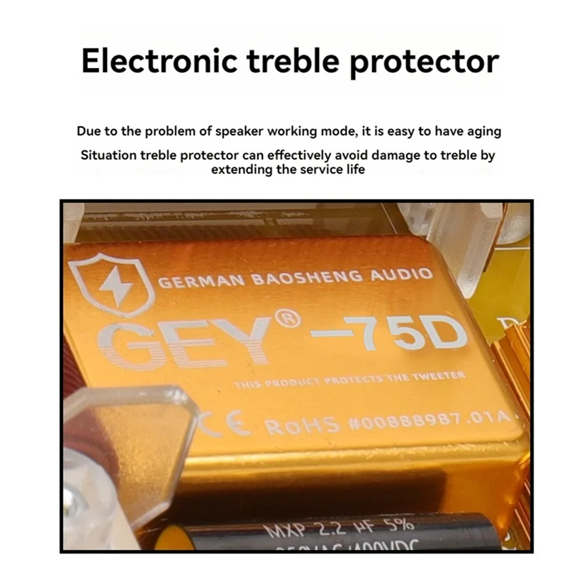 AM-Audio Divider Crossover Two Way Divider Double 15 Inch 12 Inch Performance High Sound Protect Stage High & Low Speaker