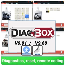 Newest Diagbox V9.91 Full Update For Lexia3 91 PP2000 Lexia-3 Diagbox For Citroen For Peugeot Diagnostic Tool Till 2021