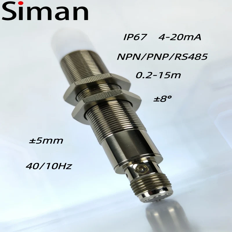 SMW-15 Millimeter Wave Radar Level Transmitter RS485 Analog Output for Grain Silo Ore Tank Liquid Level Measurement