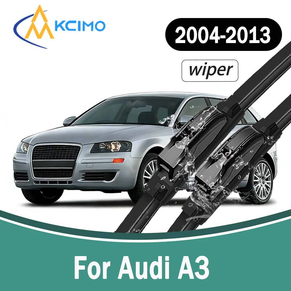 

All-Weather Front Windscreen Wiper Blades For Audi A3 2004-2013 High Quality Silent Car Windshield Replacement Part 2Pcs