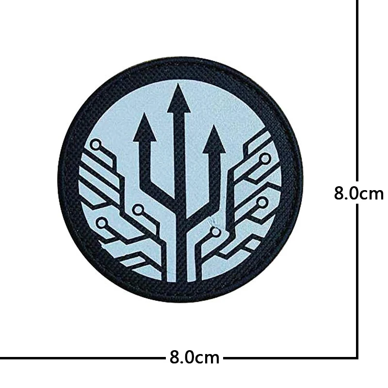 SCP Foundation Badge riflettente ricamo Hook and Loop Outdoor capitolo patch zaino militare borsa adesivi cappello Appliques