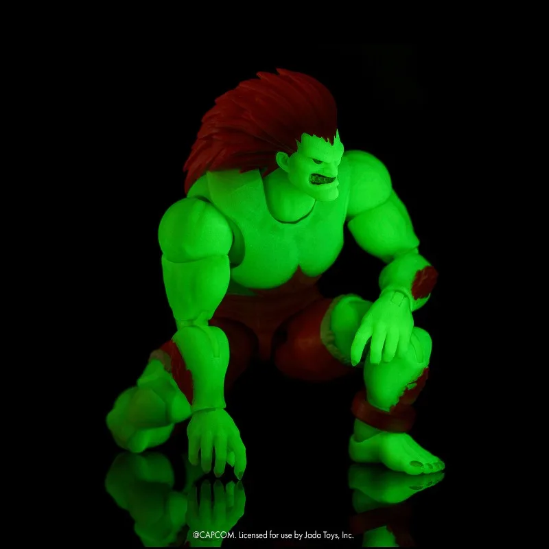 

New Jada Toys 1/12 Street Fighter II Blanka Glow in the Dark Action Figure 6" Video Game Collectible Model Anime