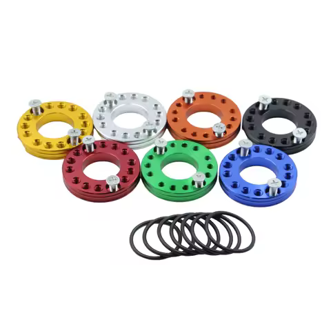 motorcycle parts 28mm CNC Carb Carburetor Inlet Manifold Adjuster Universal flange Spinner Plate Adaptor For Pit Dirt Bikes
