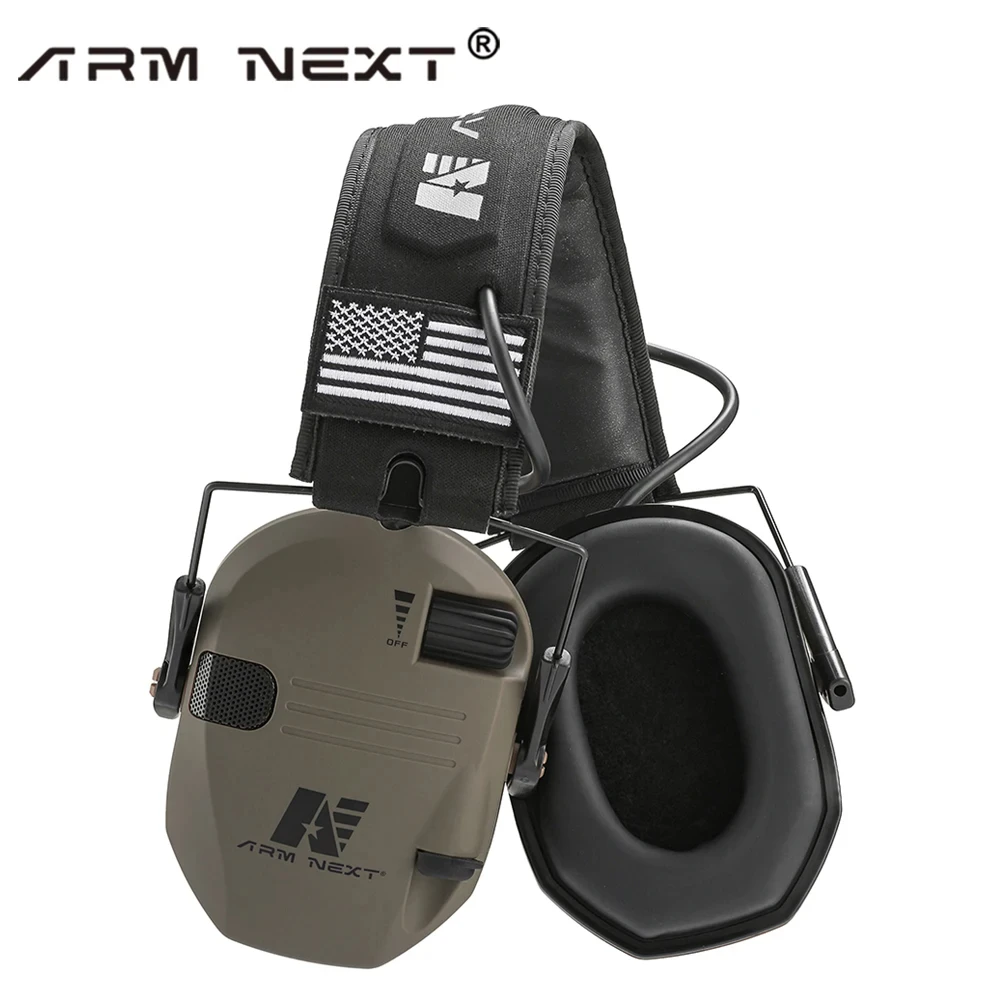 ARM NEXT D20 Electronic Shooting Ear Protection Slim Hearing Protection Earmuffs for Shooting Gun Range for Outdoor CS Game