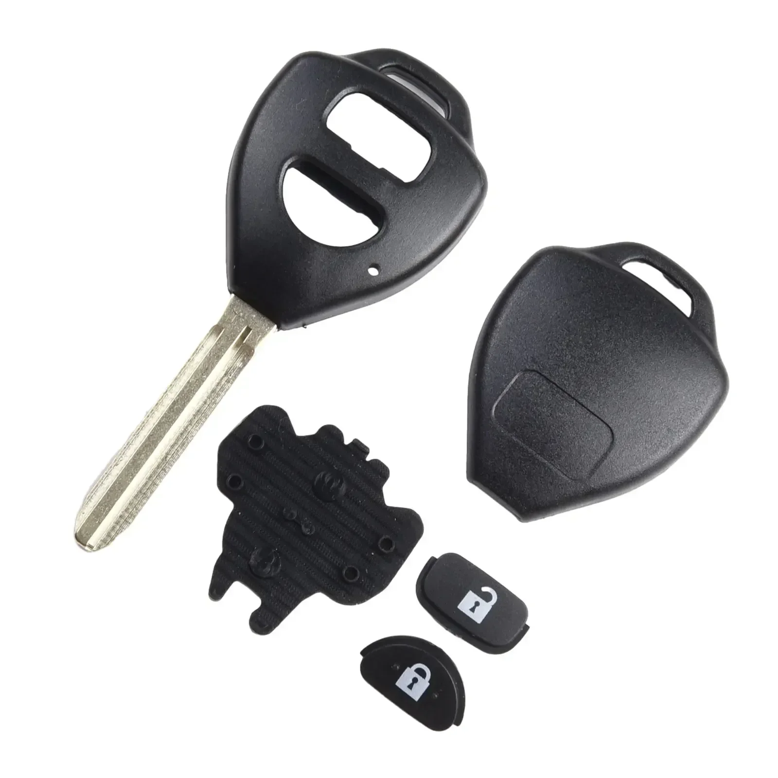 Car Key Shell Remote Car Key Shell Black Car Accessories ABS Easy Installation Elegant Design Exquisite Good Effect