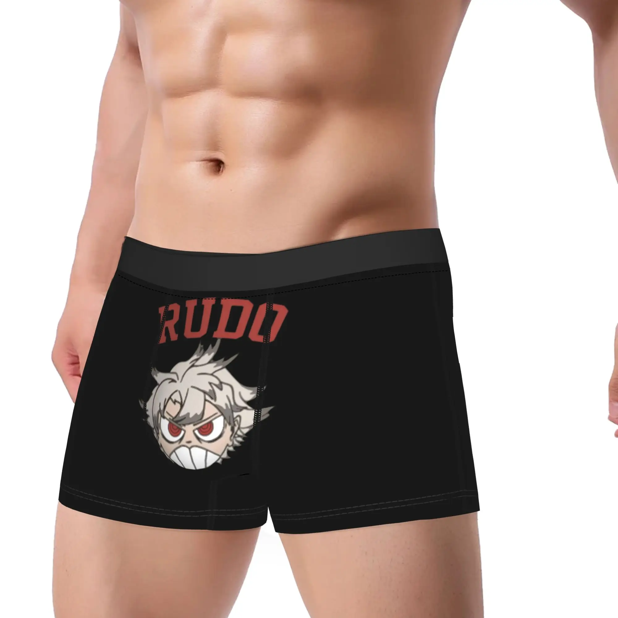 

Hot Boxer Shorts Panties Briefs Man Cute Rudo Surebrec Gachiakuta Underwear Mid Waist Underpants for Male Plus Size