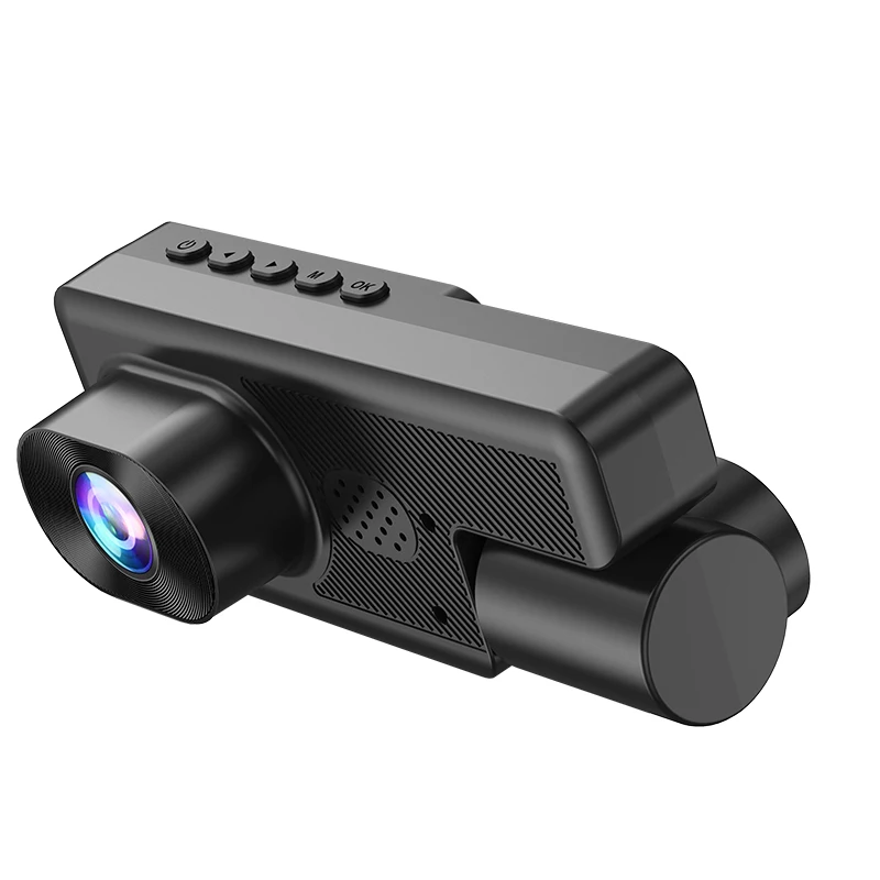 Car Dvr 1080P Dashcam Car Front and Rear 2inch IPS 3-Channel Recording Video Recorder 3Cameras Night Vision Recorder Black Box