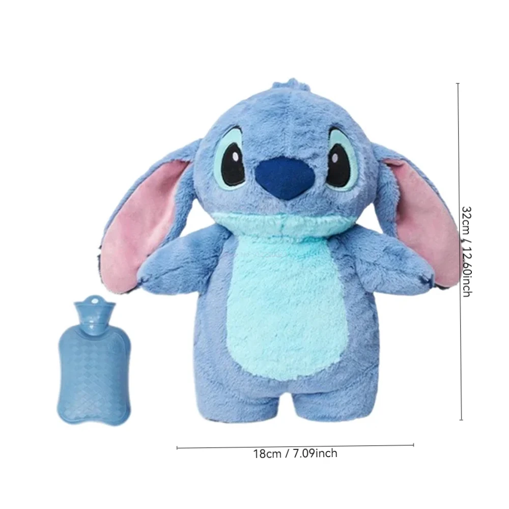 Stitch Angel doll plush Hot water Bottle hand Warmer Cute plush water bottle hand warmer view 2