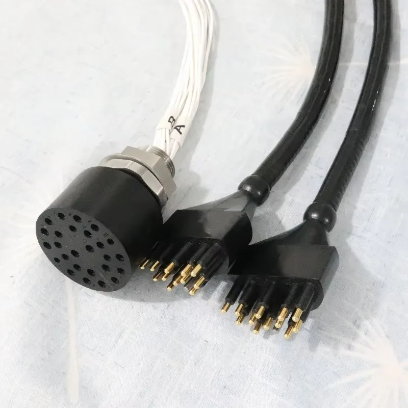 Split Type 24 Core 2-piece Waterproof Connector with Quality Assurance and Sufficient Supply for 7000 Meters Underwater