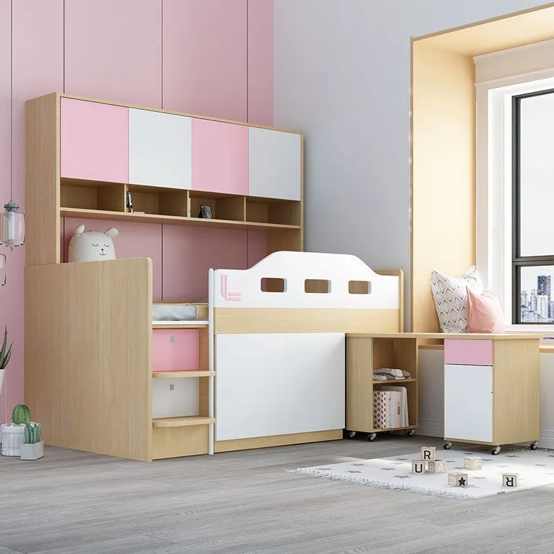 wardrobe, bed hammock bed, boys and girls bed cabinet, integrated bed room furniture combination set room