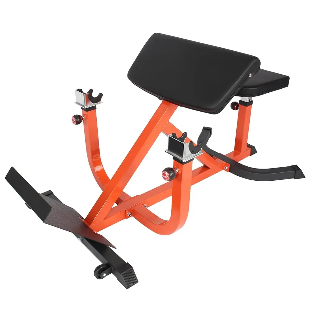 

Скамья для упражнений Preacher Curl – регулируемая скамья для бицепсовых тренировок с штангой и гантелями, грузоподъемность 440 фунтов, усиленная скамья для сидения с колесиками