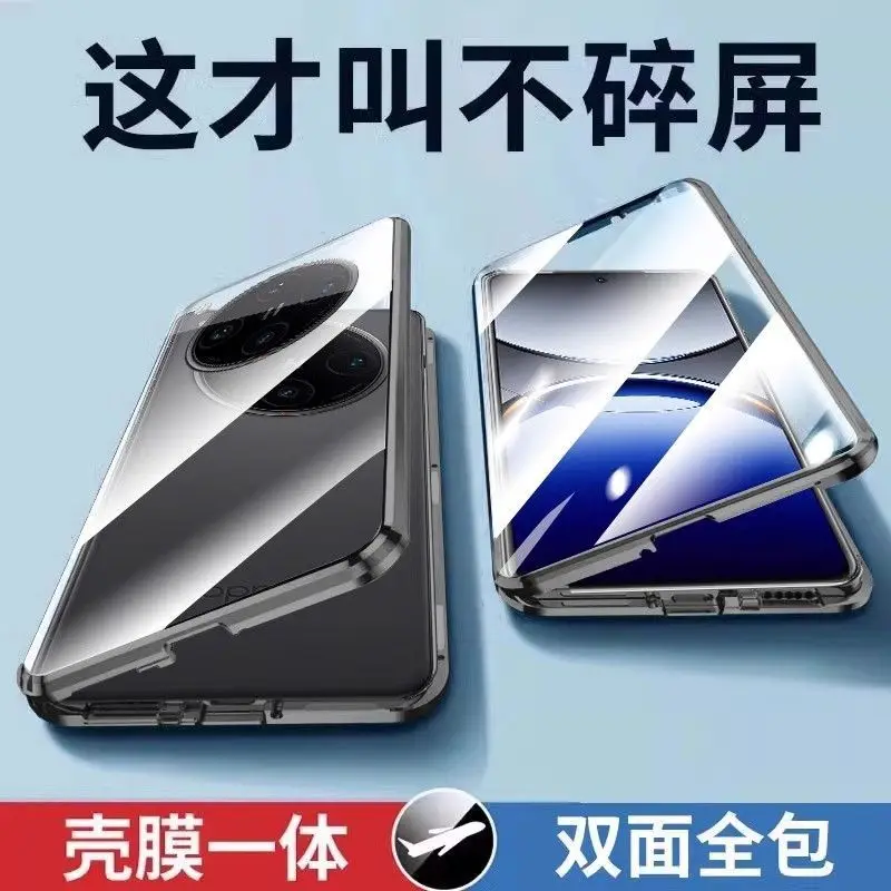 

360° Full Case For Oppo Find X8 Pro Case Double-sided Magnetic Glass Protective Cover Find X7 Ultra X 8 X8Pro Camera Protection