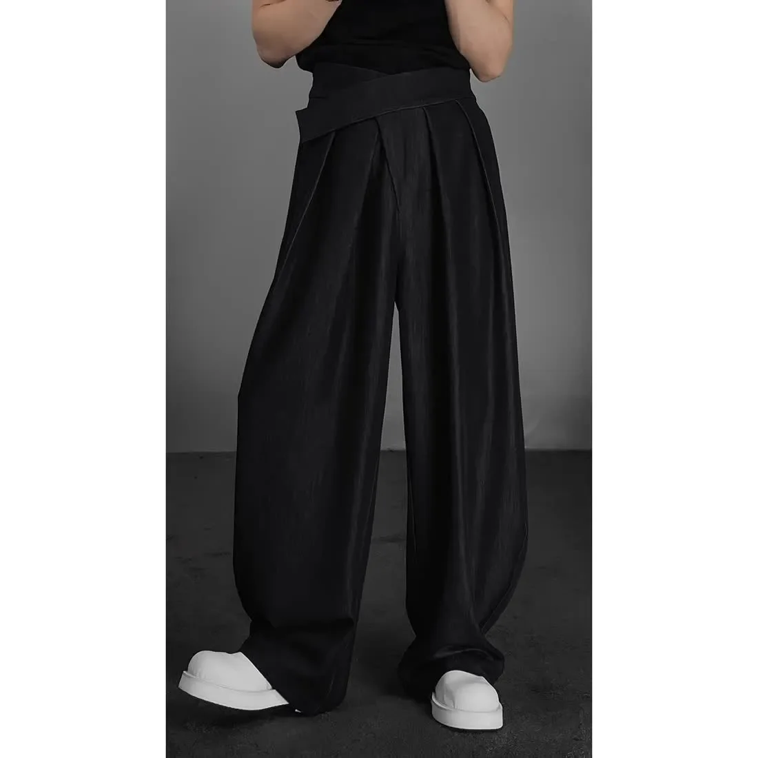 High Waist Straight Leg Casual Pants Men's Women's Loose Black Long Trousers Fashionable All-Match Spring Autumn Pants