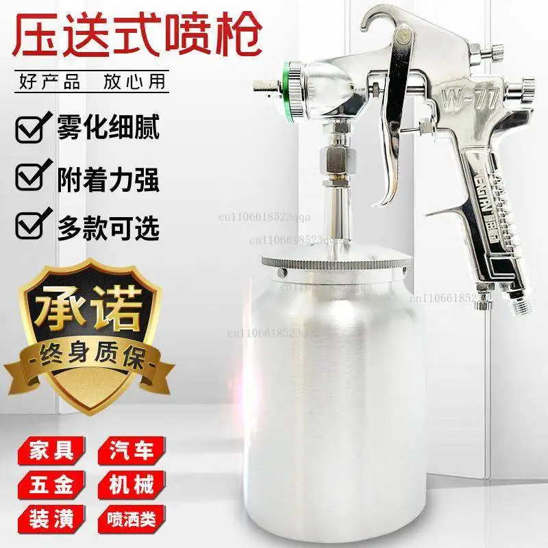 Spray Gun W-71 Upper and Lower Pot W-77 Furniture Spray  W-101 Automotive Sheet Metal Paint Gun Latex Paint  Tools