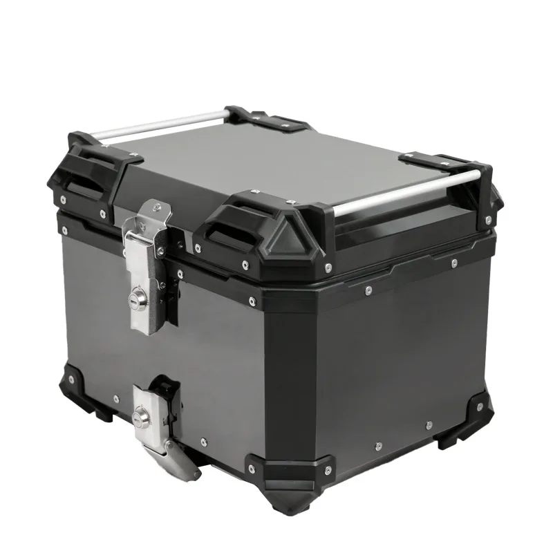 

Suitable for black mirror finish trunk45L/55L/65LElectroplated Motorcycle Mirror Aluminum Alloy Tail Box Customization