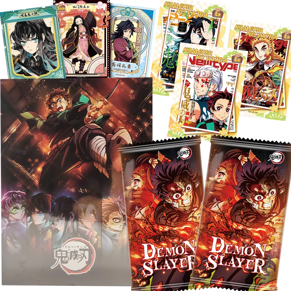 

Demon Slayer Collection Cards Anime Characters Visual Hierarchy Design Exquisite Unique Style Creative Cards Children Hobby Gift