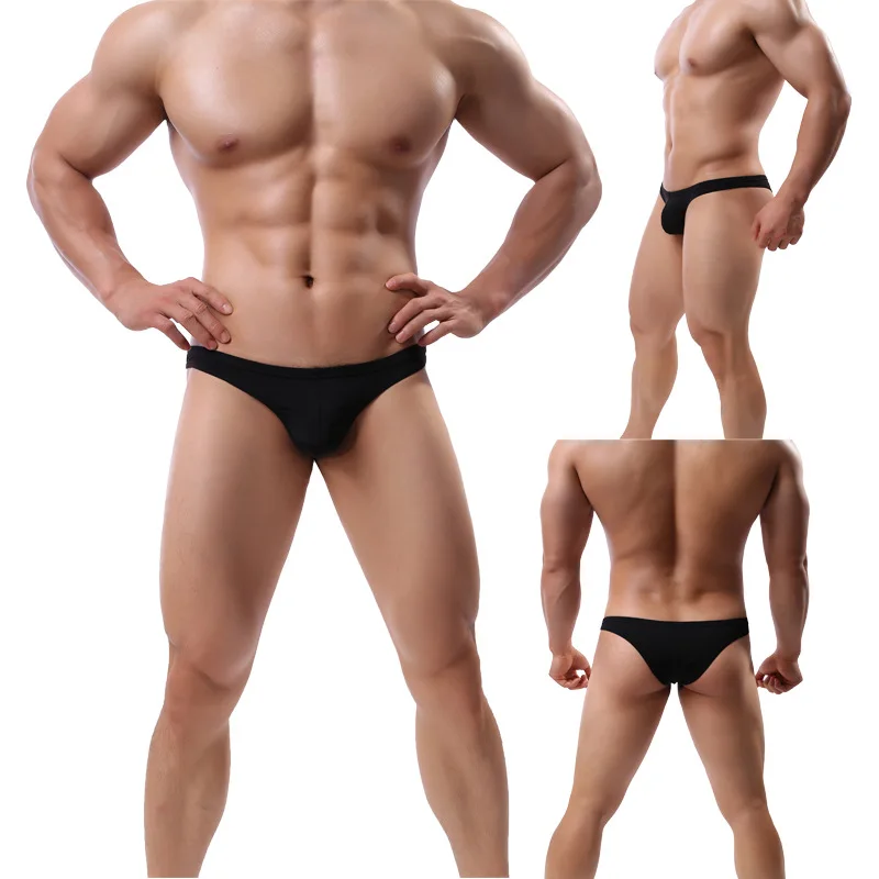 Sexy Mens Ultra Low Waist Swimwear  Swim Briefs Summer Male