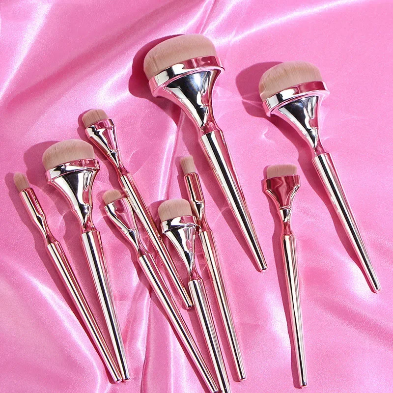 Makeup Brushes Set Rose Gold Handle Foundation Powder Make Up Brushes Concealer Contour Highligh Brush Face Beauty Tools