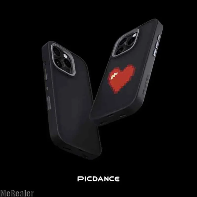 Picdance Creative Animated Electronic Pixel Customization Phone Case for Iphone 15 Pro 16 Pro Max Personality Gift
