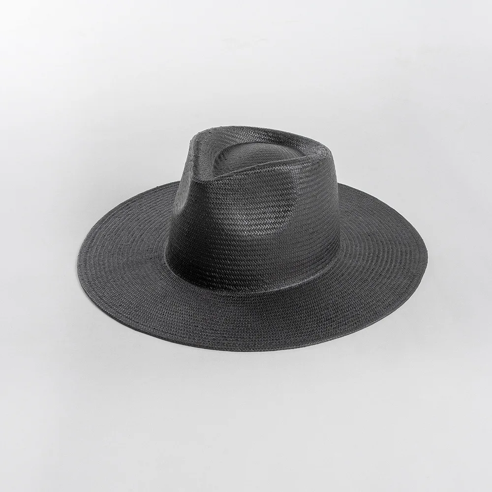 Spring and Summer New Cross-Border Fashion Casual Hand-Woven Paper Straw Jazz Hat Outdoor Travel Sun Protection Panama Straw Hat