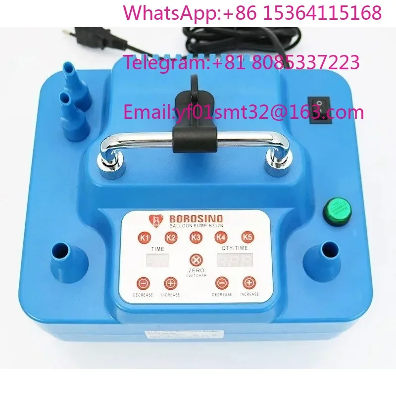 Dual Holes Electric Balloon Inflator 800W 1200W Timer Memory Function Foot Switch Professional Portable Electric Balloon Pump