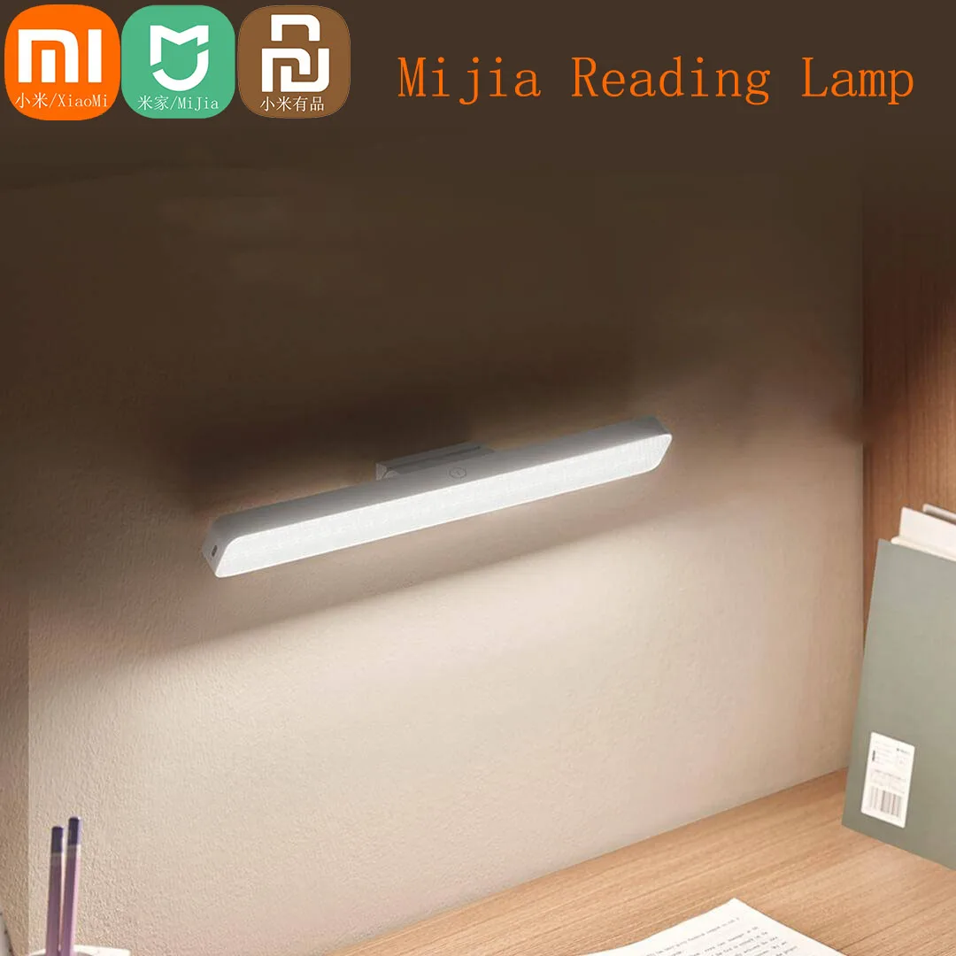 Xiaomi Mijia Smart Magnetic Reading Lamp LED Desk Lamp 2000mAh Type-C Rechargeable Touch Dimming Lamp Adsorption Bedroom Light