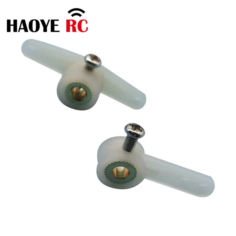 Haoye 5 Pcs Steering Arms 1/2 Single Arm/Full Arm With Screw For RC Airplanes Parts Electric Foam Model Replacement Accessories