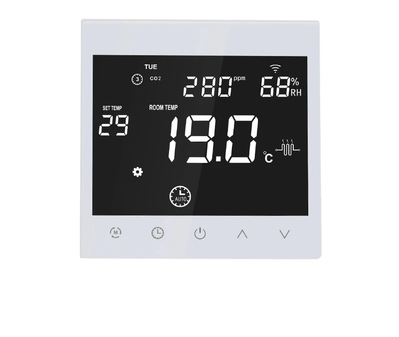 

WiFi Smart Room Thermostat Touch Screen Tuya Gas Boiler Heater Sensor Electric Floor Heating Thermostat