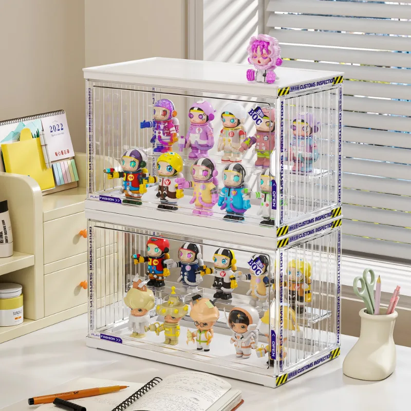 Acrylic Organizer for Collectible Figures and Blind Box High Definition Transparent Desktop Toys Action Figures Organizers Box