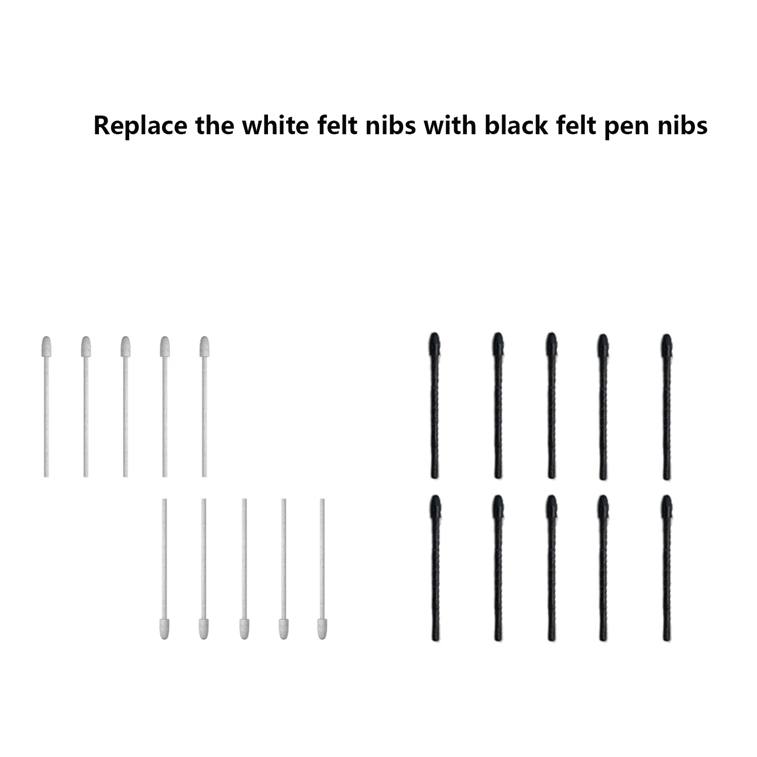 

PN06F Felt Nibs Standard Replacement Pen Nibs for Huion Digital Drawing Pen PW550, PW550S, PW600, PW600S