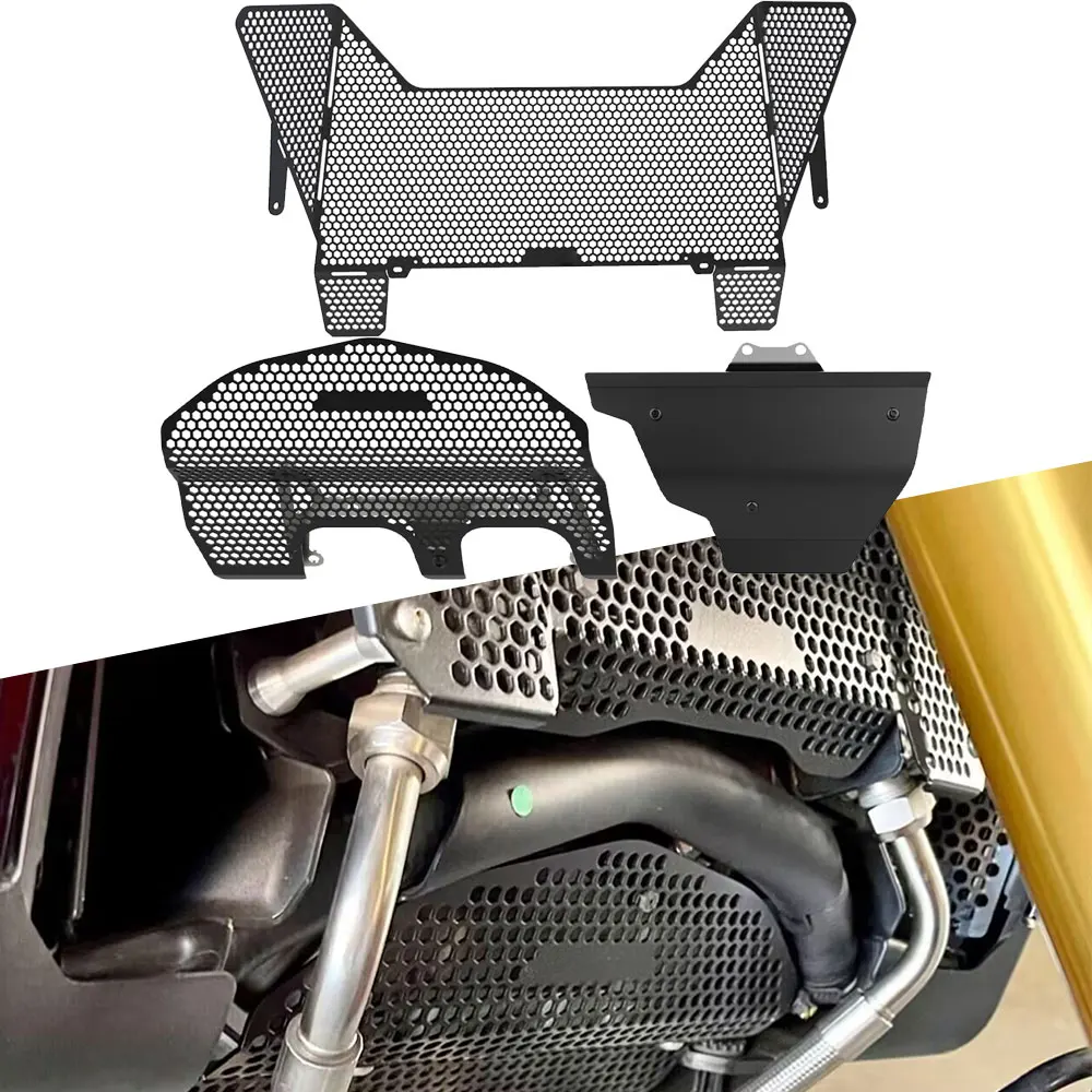 

Radiator Grille Oil Cooler Engine Cylinder Head Guard Protector For Ducati Multistrada V4 S 21-23 Multistrada V4 Rally 2023-2024