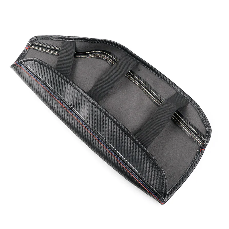 For BMW 3 Series F30 2013 2014 2015 2016 2017 2018 Carbon Texture Leather Center Console Armrest Box Cover Protection Pad Trim