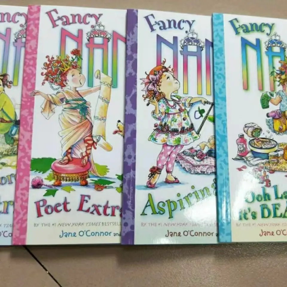 Fancy Nancy English children's picture book total 4 volumes children's entertainment comic book