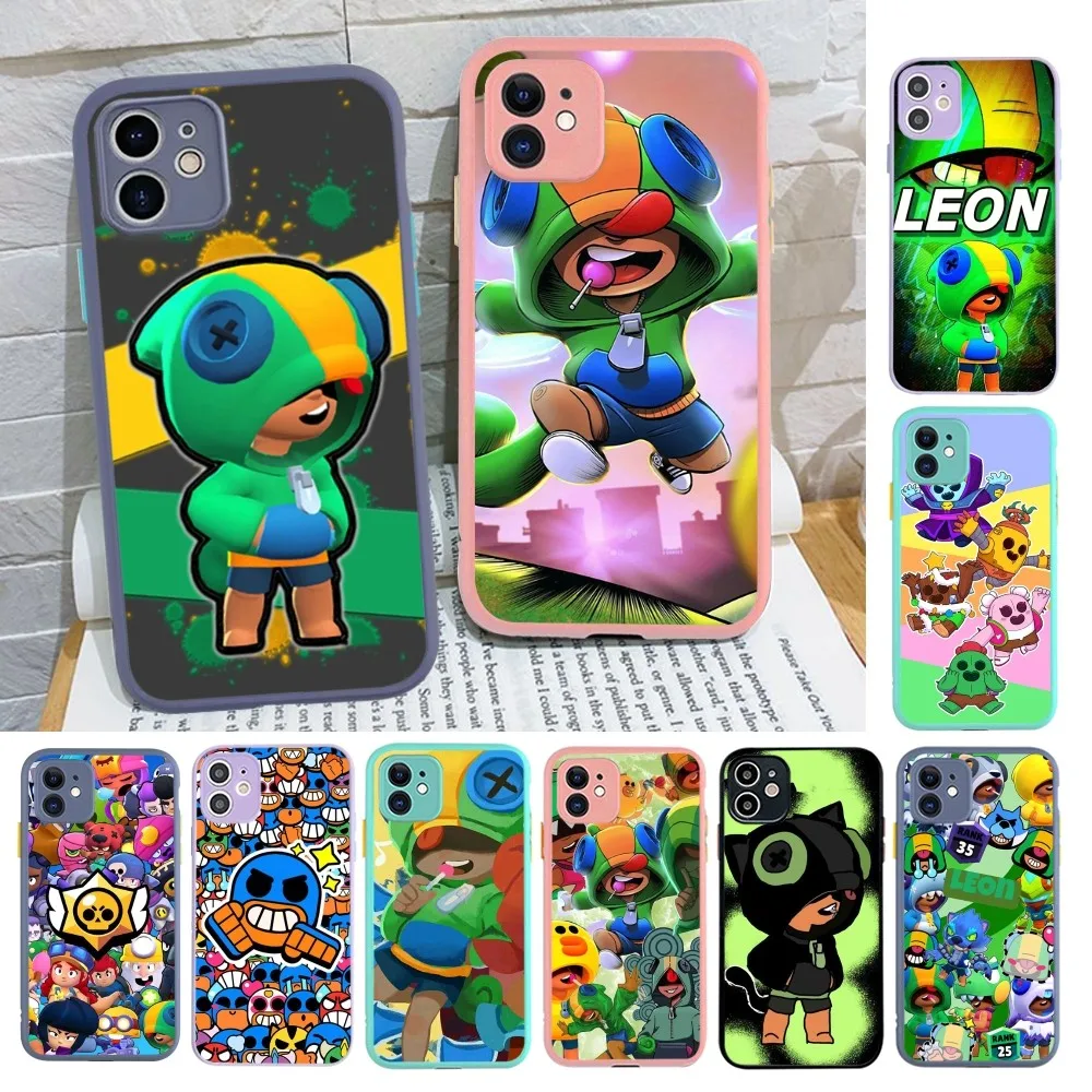 Games Stars Leons Phone Case for iPhone 14 11 12 13 Mini Pro Max 8 7 Plus X XR XS MAX Translucent Matte Cover