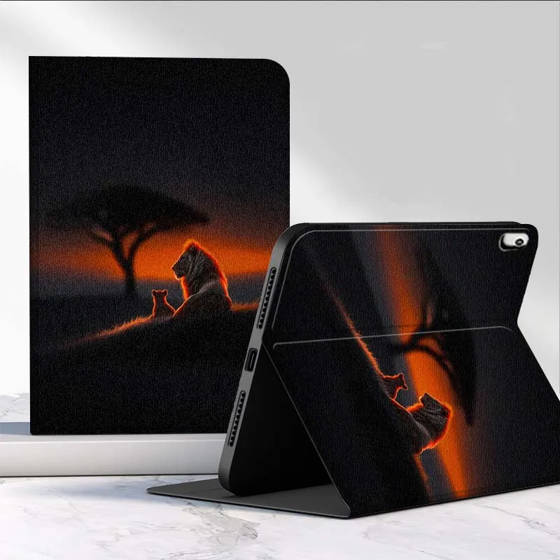Lion Pattern For Huawei MediaPad MatePad Pro Air 12 X T5 T10S M6 M5 C5e SE 11 11.5 10.4 Inch Tablet Case
