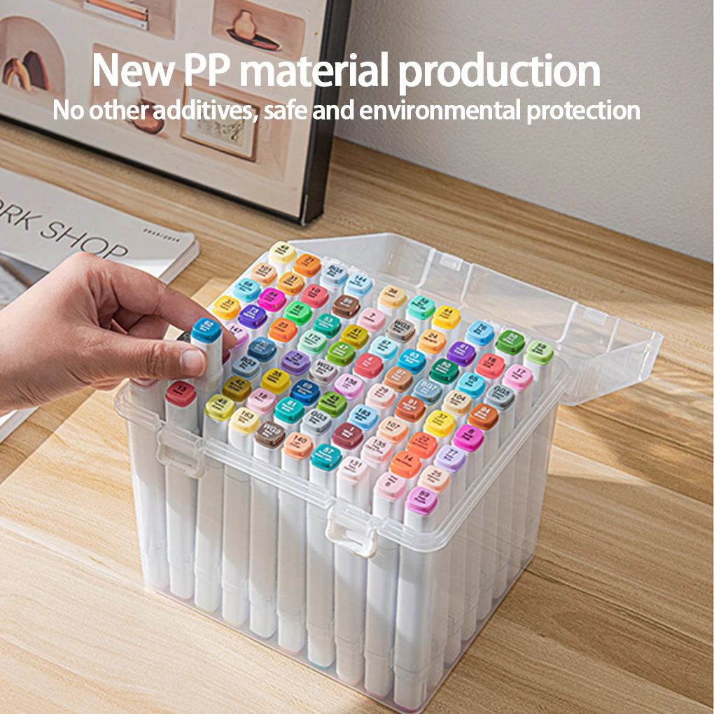 80/120 فتحات قلم رصاص تخزين الرف علامة حامل سعة كبيرة ماركر المنظم قلم رصاص حامل القلم الرصاص صندوق أدوات مكتب